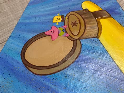 40 x 30 cm Spongebob BFF Ring Malerei | Etsy