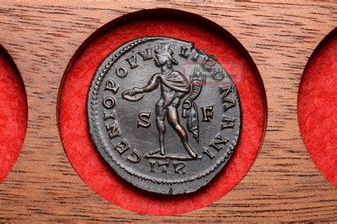 Large Ancient Roman Bronze Follis Coin Of Emperor Constantius Chlorus ...