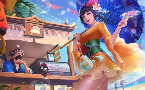 Kagura, Summer Festival, Hayabusa, Sushi Master, Skins, Mobile Legends ...