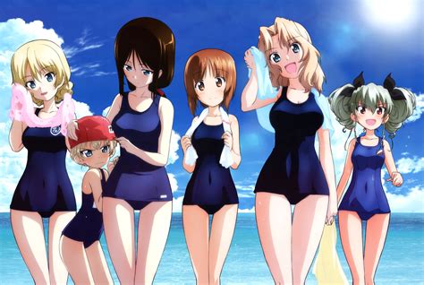 anchovy beach clouds darjeeling (girls und panzer) girls und panzer ...