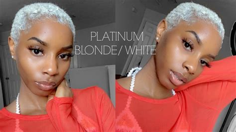 Platinum White Hair Dark Skin