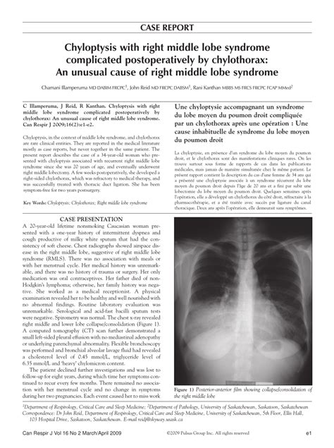 (PDF) Chyloptysis with Right Middle Lobe Syndrome Complicated ...