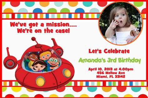 Little Einsteins Birthday Invitations Mrs Invites On Etsy | BirthdayBuzz