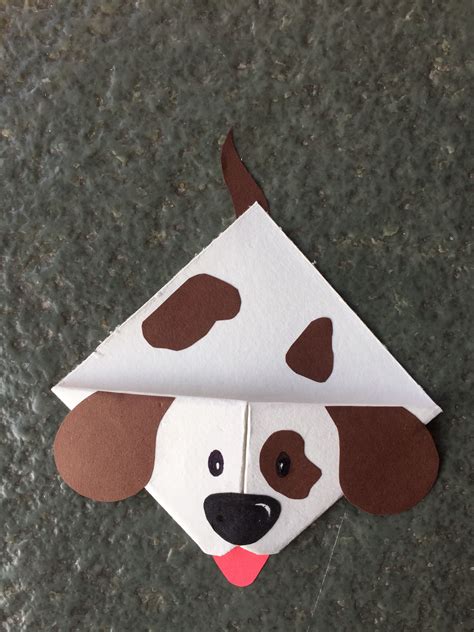 Cute animal corner bookmark fun activity for kids, cute gift idea _ Dog ...