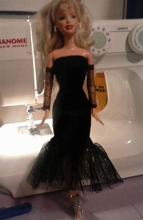 Homemade glamour Barbie. dress and gloves made by Kyon Semallie Dress ...