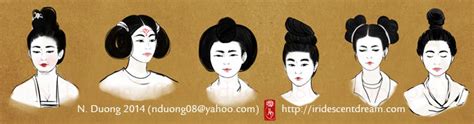 Hairstyles of Tang Dynasty Women “In early... | Nancy Duong Art