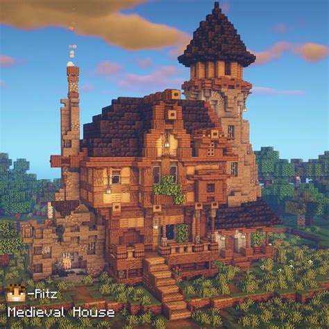 Ritz • Minecraft Builder on Instagram: “A Medieval House with a black ...