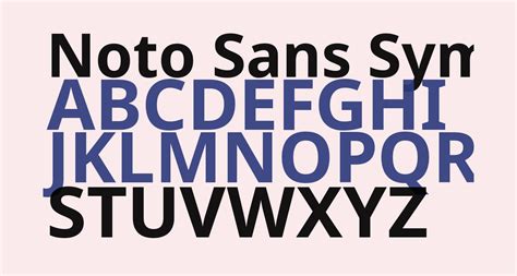 Noto Sans Symbols Bold free Font - What Font Is