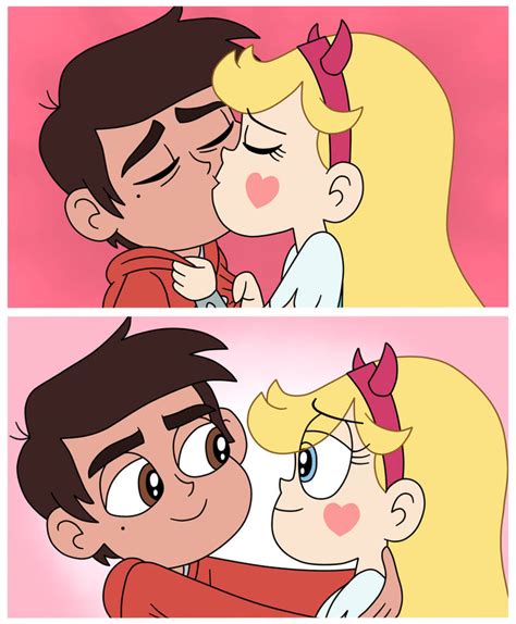 Star and Marco finally kiss to ship into Starco! by Deaf-Machbot on ...