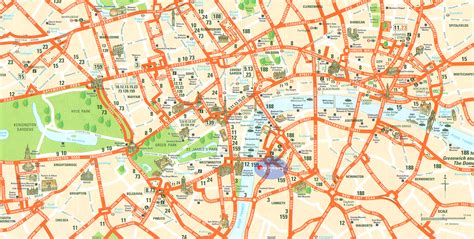 London Map Tourist Attractions - ToursMaps.com