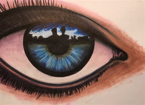 Eye reflection study by Rob Hassan | ArtWanted.com