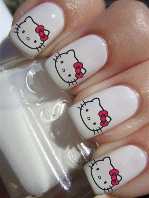 Cute Hello Kitty Nail Art Designs - Hative