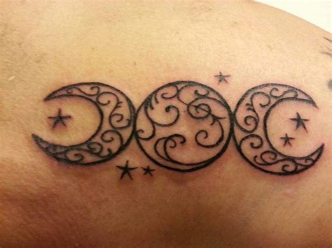 Triple moon | Wiccan tattoos, Moon tattoo designs, Wicca tattoo