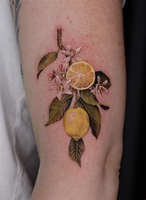 Lemon Tree Tattoo | Fruit tattoo, Food tattoos, Tree tattoo