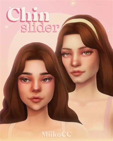 Chin slider | Sims, The sims 4 skin, Sims 4