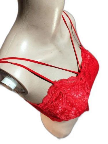 Red Push Up Cotton Bra, Size: 30B, Embroidered at Rs 70/piece in New ...