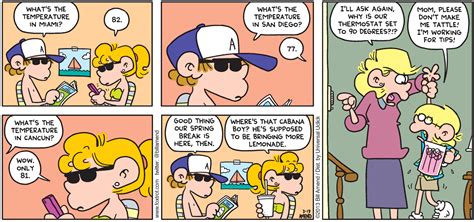 "Hot Tips" | Spring Break | FoxTrot Comics by Bill Amend