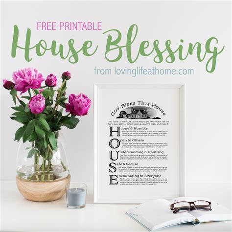 A free printable house blessing | House blessing, Printable prayers ...