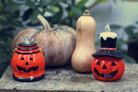 Jack-O'-Lantern Candle Holder | High-Quality Holiday Stock Photos ...