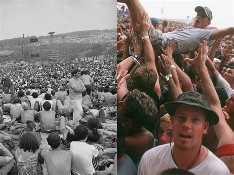 Photos comparing Woodstock 1969 to the disastrous Woodstock 1999 ...