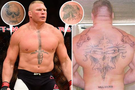 Brock Lesnar tattoos: What do the WWE legend’s sword on chest pointing ...