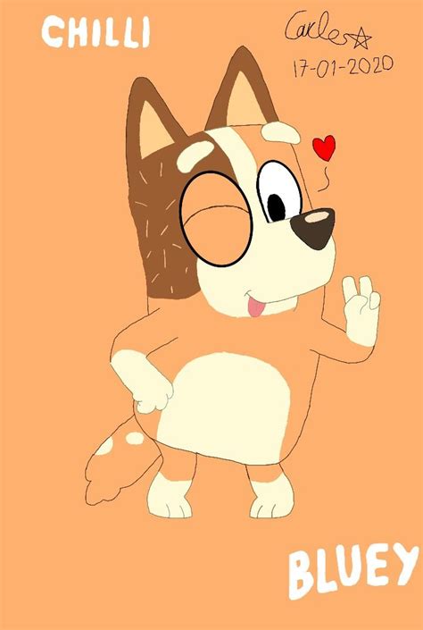 FanArt Bluey Chilli Heeler | Dibujos para imprimir gratis, Fiesta de ...