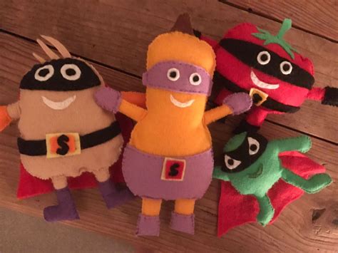 Felt Supertato and veggies assemble | School crafts, Supertato, Crafts