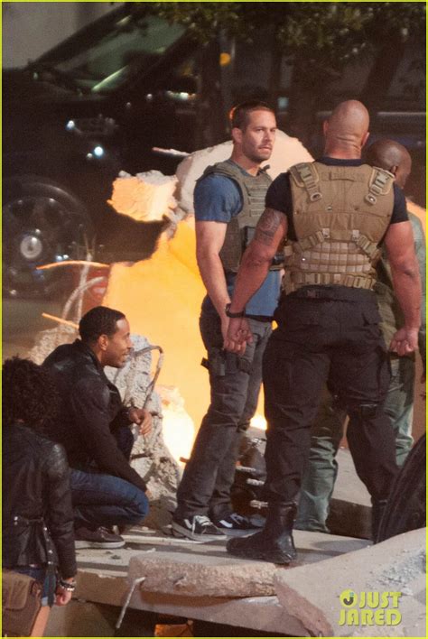 Paul Walker's Last Movie: Filmed 'Fast & Furious 7' This Month: Photo ...