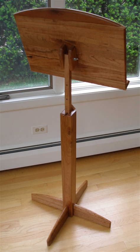 Cherry Music Stand | Wooden music stand, Music stand, Diy wood projects ...