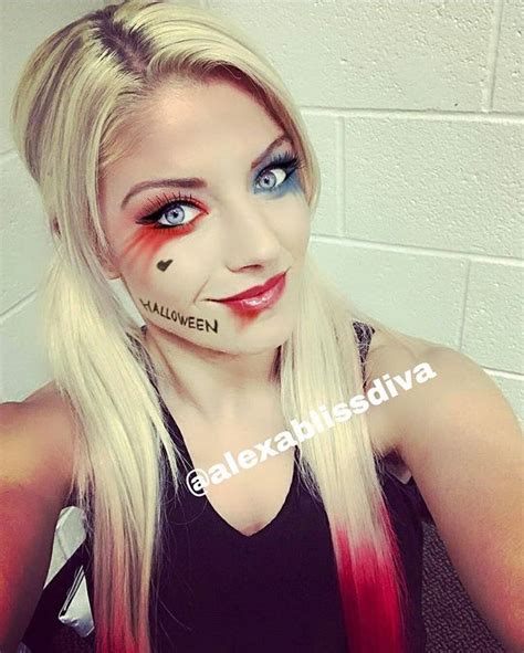 Alexa bliss Harley Quinn make up this is dope Jessica Jones, Hottest ...