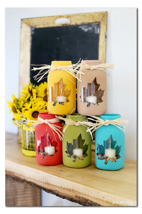 Mason Jar DIY Craft Ideas & Decor Projects for the Fall