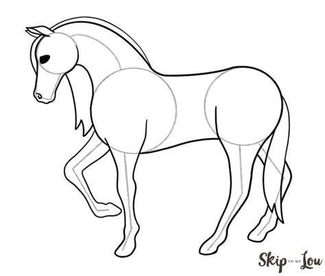 How to Draw a Horse {Step by Step with Printable Guide} | Cavalo ...