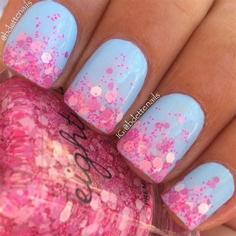 Blue and Pink Nails nails blue pink nail art nail designs | Nail art ...