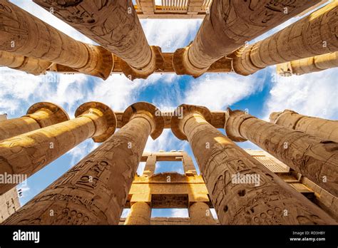 Columns of Karnak Temple in Egypt Stock Photo - Alamy