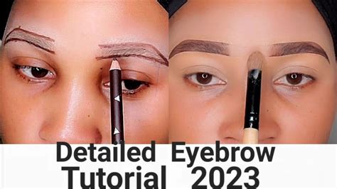 How To Detailed Eyebrow Tutorial For Beginners 2023 - YouTube