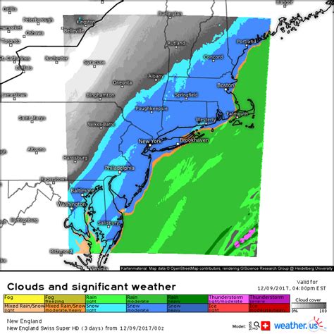 Moderate Snow To Impact Much Of The East Coast Today | Weather.us Blog