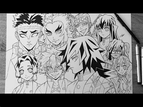 Drawing 9 HASHIRA | PILLARS from DEMON SLAYER (Kimetsu no Yaiba ...