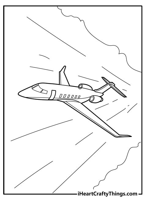 free printable airplane coloring pages for kids - free easy to print ...