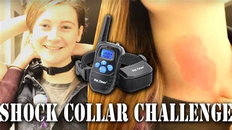 Testing A Dog Shock Collar On A Human!! Shock Collar Challenge! - YouTube