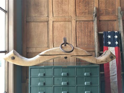 Antique Oxen Yoke, Antique Wooden Yoke, Wood OX Yoke, Primitive Decor ...