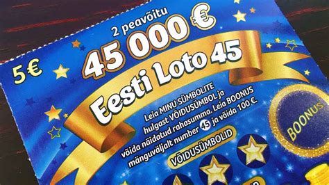 Eesti Loto 45 - YouTube