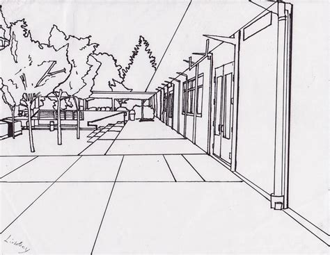 Perspective of my school by littlegardengnome on DeviantArt