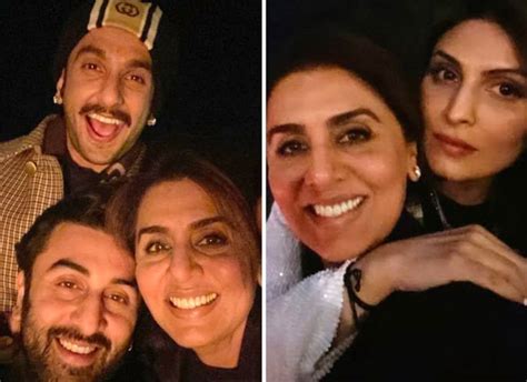 Ranveer Singh, Ranbir Kapoor pose together for a selfie with Neetu ...