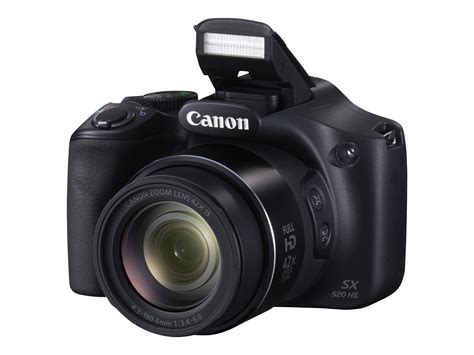 Canon SX520 HS 16MP 42x Opt Zoom 1080p Full HD Digital Camera - Black ...