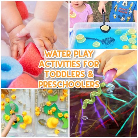 23 Easy & Fun Water Play Activities for Toddlers and Preschoolers ...