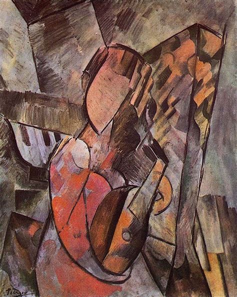 Woman with mandolin, 1909 Pablo Picasso | Pablo picasso, Picasso art ...