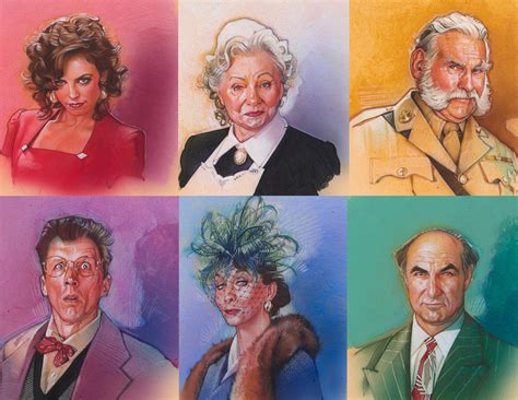 Parker Brothers Clue - Set of 6 Portraits — GALACTIC GALLERY