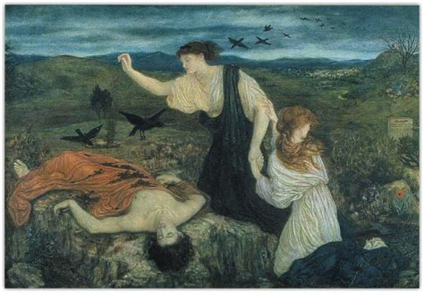 "Antigone recouvrant le corps de Polynice" de Marie Stillman (1844 ...