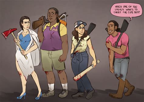 Left 4 Dead art (by Laddy Moss) | Rule 63 | Know Your Meme