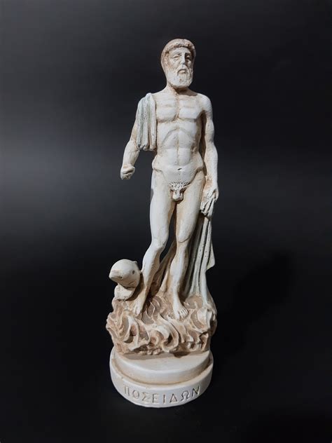 Poseidon Statue Greek Mythology God Plaster Sculpture - Etsy